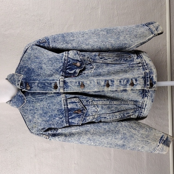 Levi's Vintage Blue Stone Wash Long Sleeve Button Front Trucker Jean Jacket - Picture 2 of 16